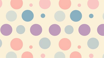 A pattern of colorful circles on a white background