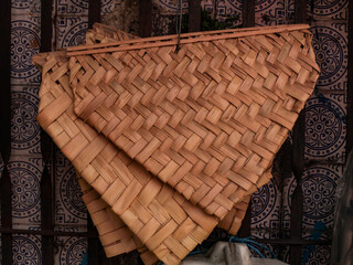 Some indigenous fans from the Brazilian Amazon, called "Abano", made with palm straw