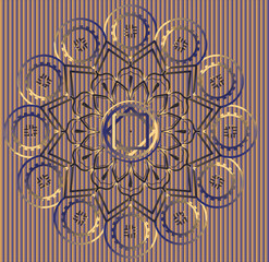 This is simple and vector mandala background and it is editable.