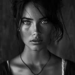 Fototapeta premium 여성 모델 얼굴