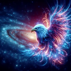 Celestial Guardians: Journey Through the Nebula Veil. Eagle