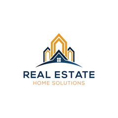 Fototapeta premium Building real estate logo design