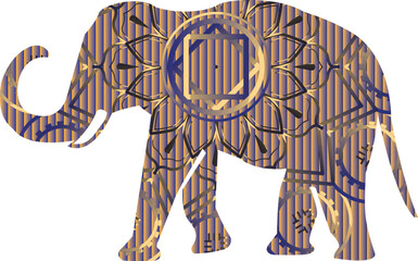 This is simple and vector elephant  mandala background and it is editable.