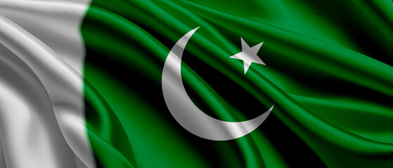 pakistani flag for national Day or Independence Day of pakistan