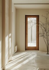 Modern Minimalist White and Wood Interior Design