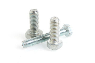 fastener bolt isolated on white background	
