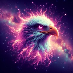 Celestial Guardians: Journey Through the Nebula Veil. Eagle