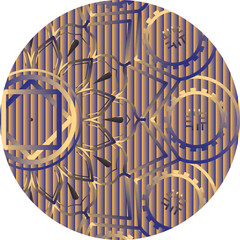 This is simple and vector mandala background and it is editable.