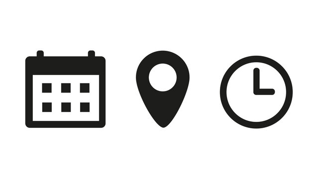 time address and date icon