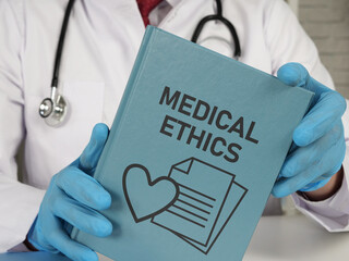 Medical ethics is shown using the text