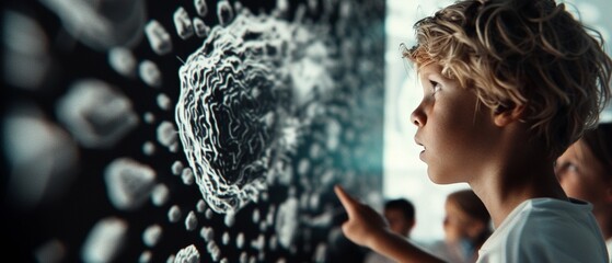 Language school, teacher introducing new vocabulary, diverse students engaged, photo realistic, interactive whiteboard, immersive instructional onset