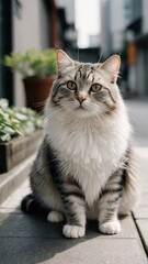 cat on a window sill