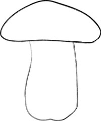 Forest mushroom design for banners and menus.