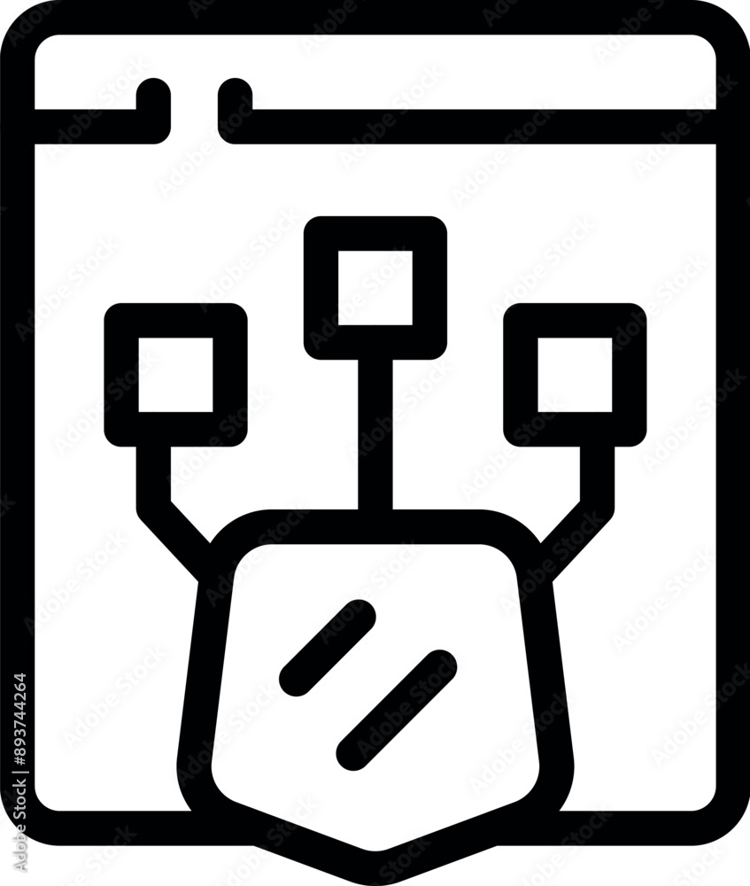 Poster network security system is protecting data traffic on a website