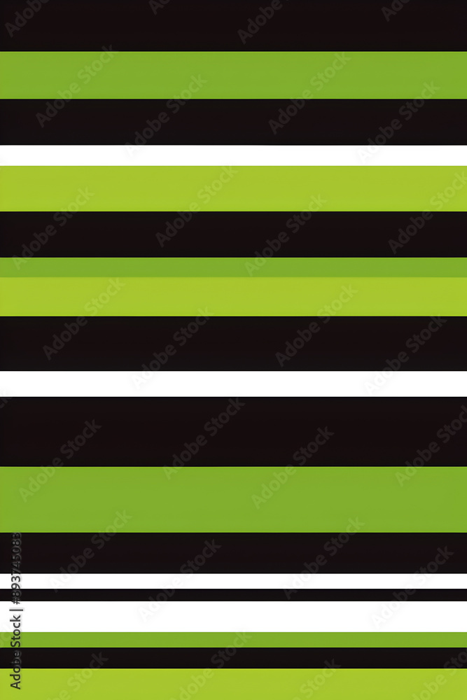 Wall mural a green and black striped patterned cloth. the stripes are of different colors and are arranged in a