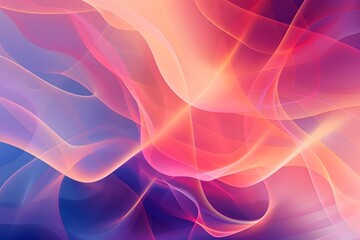 Vibrant Fluid Waves of Colorful Ethereal Motion and Light