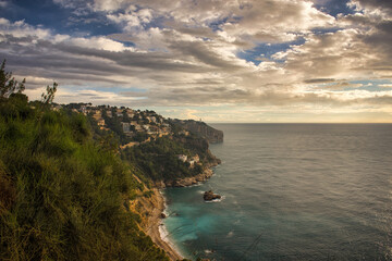 The coast of Benitatxell on the Costa Blanca