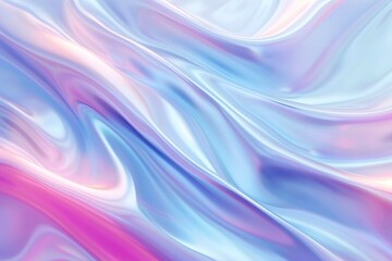 Flowing background texture with bright iridescent shades that smoothly transition from pink to blue and white. Water movement or soft fabric folds.