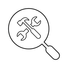 Maintenance Icon. Outline vector.