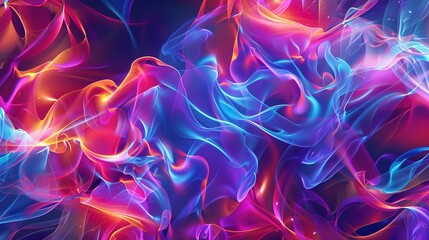 Fototapeta premium Abstract Colorful Smoke Design With Swirls of Blue, Pink, and Orange