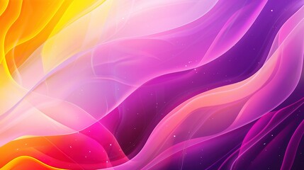 Fototapeta premium Abstract Purple And Yellow Swirling Design