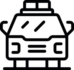 Modern tram front view showing large windshield and doors open