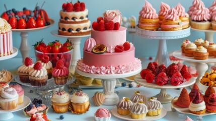 Indulge in a Sweet Symphony Decadent Desserts Galore on a Tempting Table