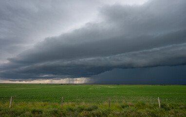 Thunderstorm over the prairie near Assiniboia, Saskatchewan, Canada