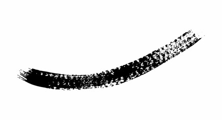 Yellow ink paint vector brush strokes. Thick dirty distress texture. Grunge rough paint brushes. touch material, dirty splash, handwritten texture simple stripes.