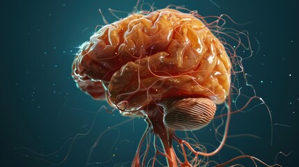 Human Brain Anatomy - 3D Render