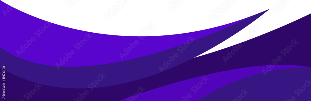 Poster header footer blue curve abstract style border frame vector illustration banner background design