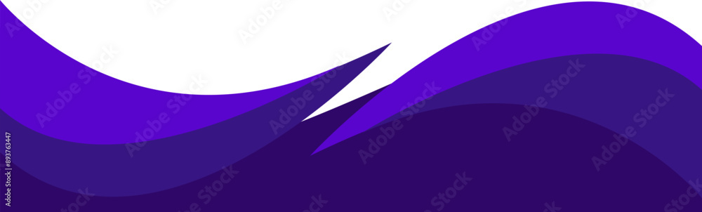Poster header footer blue curve abstract style border frame vector illustration banner background design