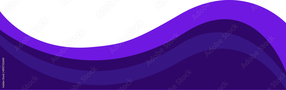 Poster header footer blue curve abstract style border frame vector illustration banner background design