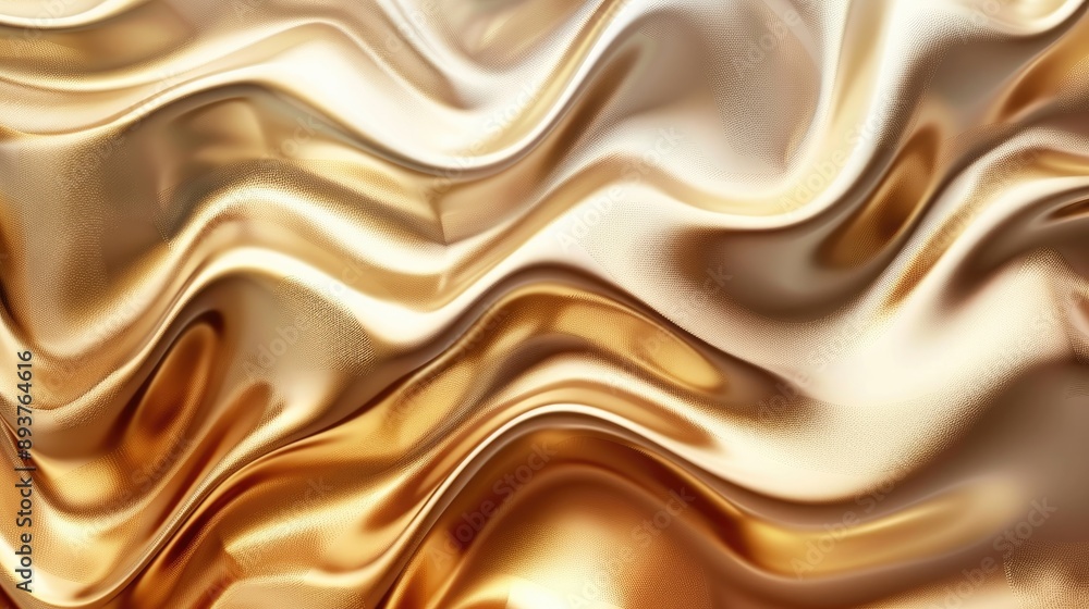 Poster abstract gold metallic texture with gradient shading.