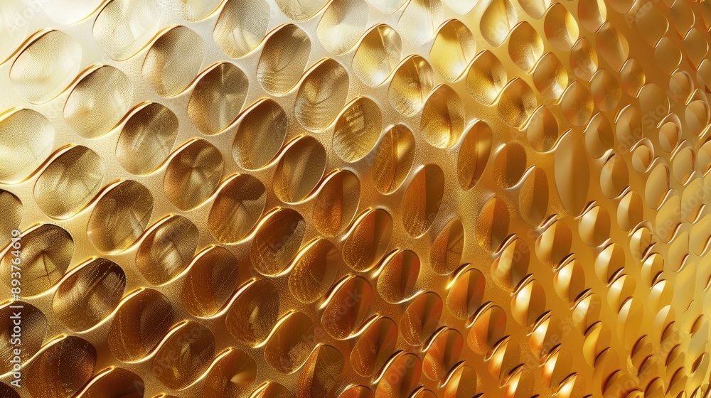 Poster abstract gold metallic texture with gradient shading.