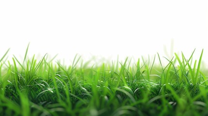 Fototapeta premium Grassy field background with empty space