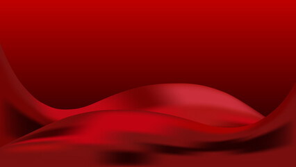 Abstract red black color gradient vector wave background. Textured backdrop. Luxury template flyer, poster, web. Digital screen. Premium banner. Copy space. card. Cover design. Wavy podium. Pattern.