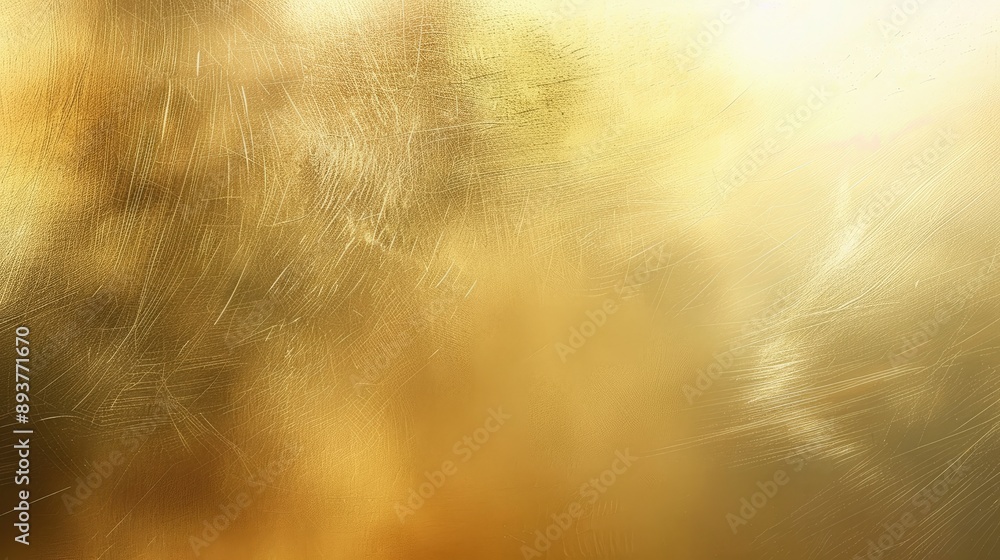 Poster soft gold metallic background with gradient transitions.