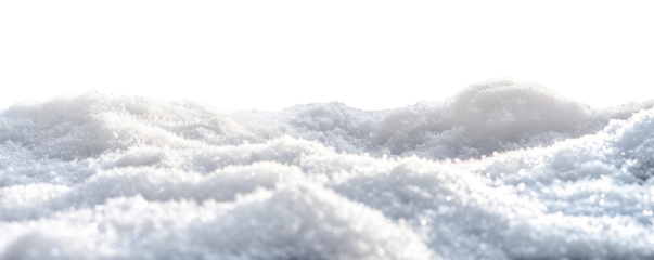 White snow landscape, cut out