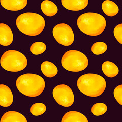 Citrus yellow lemon. Seamless pattern for prints on wallpaper, textiles, diy, scrapbooking for packaging. For kitchen and restaurant decor, cook and recipe book. Cottagecore and farmhouse design