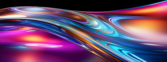 Chromatic abstract rainbow light effects, colorful, blurry background