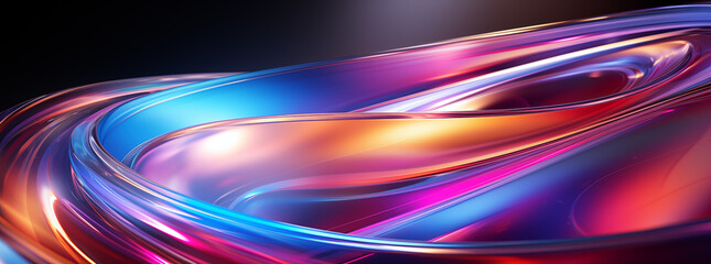 Chromatic abstract rainbow light effects, colorful, blurry background