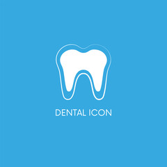 Dental icon tooth logo vector design 