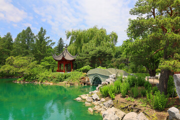 Chinese garden of Montreal botanical garden is considered to be one of the most important botanical gardens in the world due to the extent of its collections
