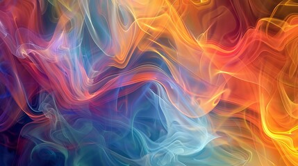 Obraz premium Vibrant and Dynamic Colored Smoke Swirls A Captivating Abstract Background for Creative Design Projects