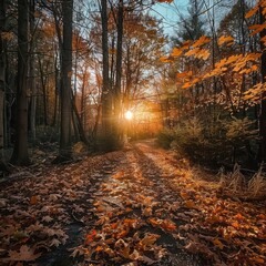 Obraz premium autumn in the forest