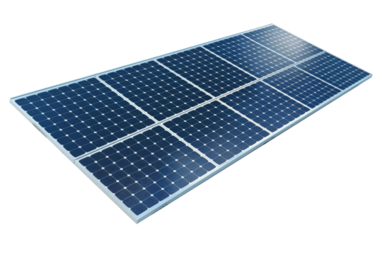 solar panels isolated on white or transparent png