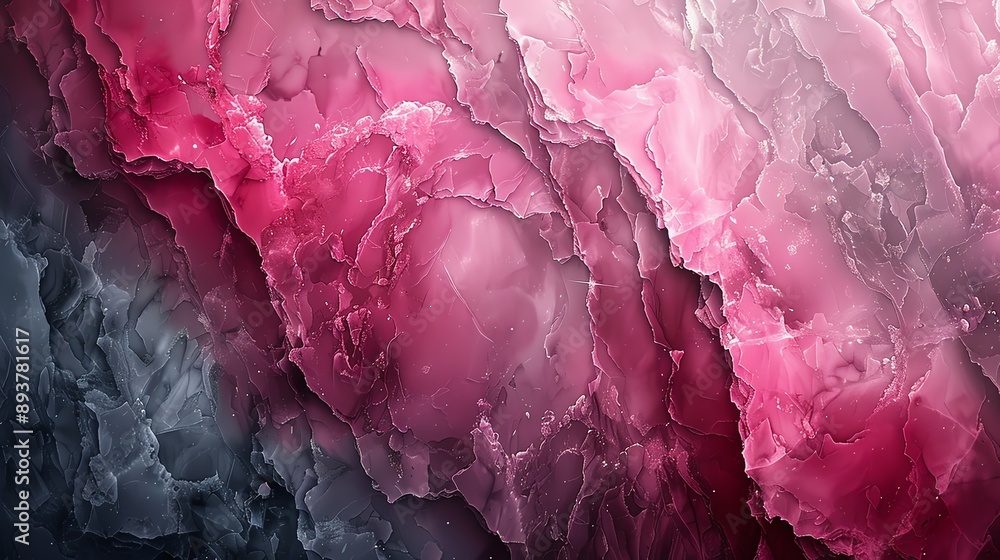 Poster stunning abstract image featuring vibrant pink and gray shades creating a vivid pattern of textures 