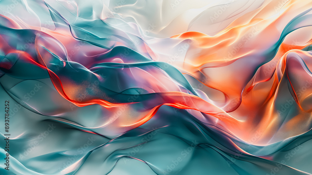 Poster elegant 3d abstract background with layered textures and rich colors, providing a visually appealing