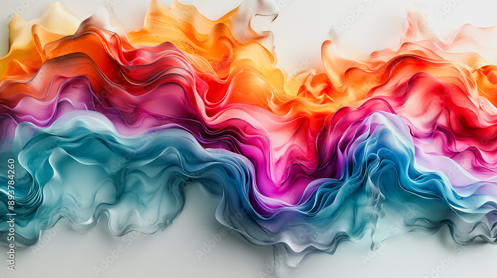 Poster elegant 3d abstract background with layered textures and rich colors, providing a visually appealing